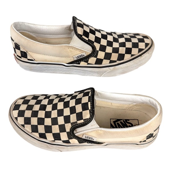 Vans Other - VANS‎ Classic Black/Off-White Checkerboard Slip-On Men’s 6 Women’s 7.5 Pre Owned